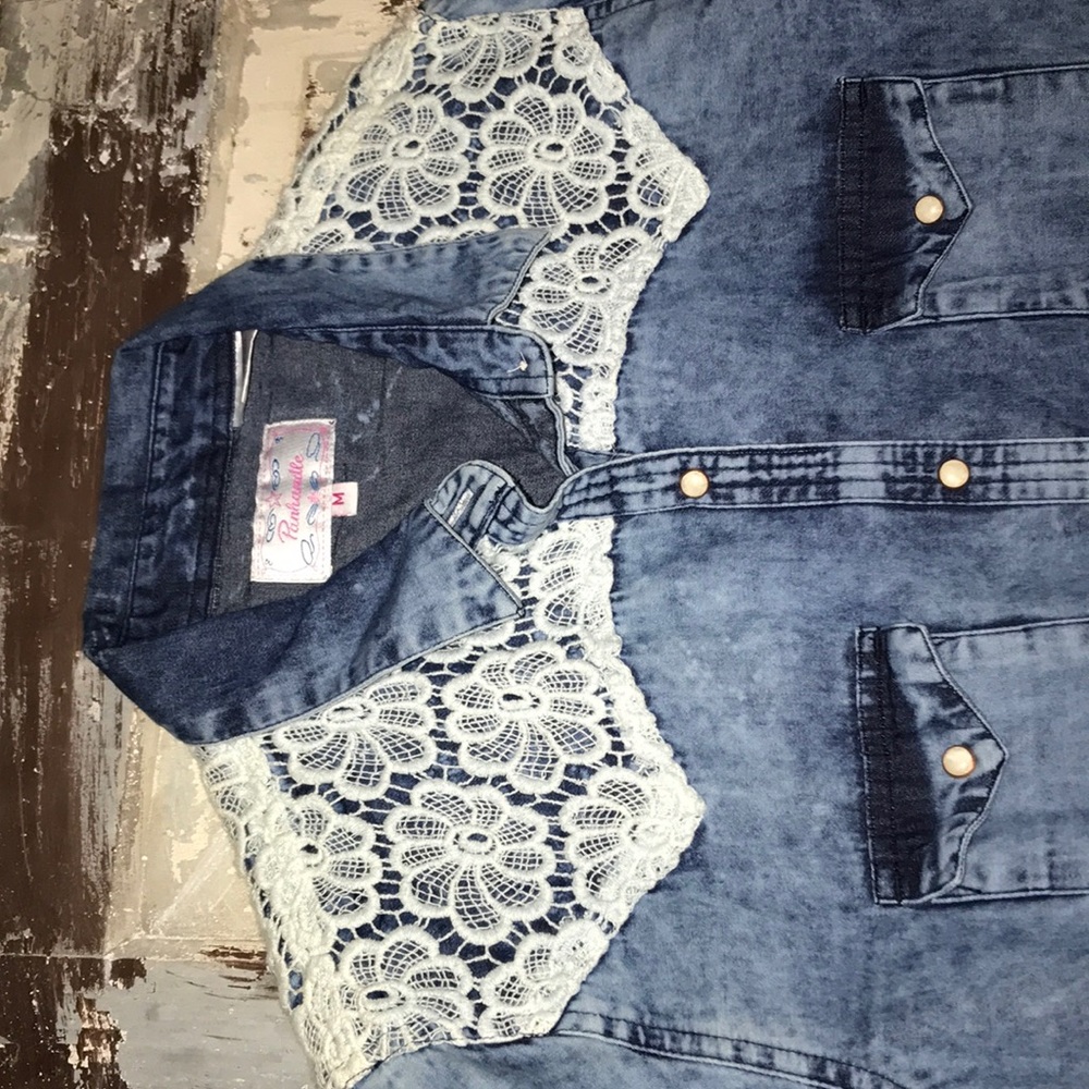 Denim button up - Picture 2 of 4